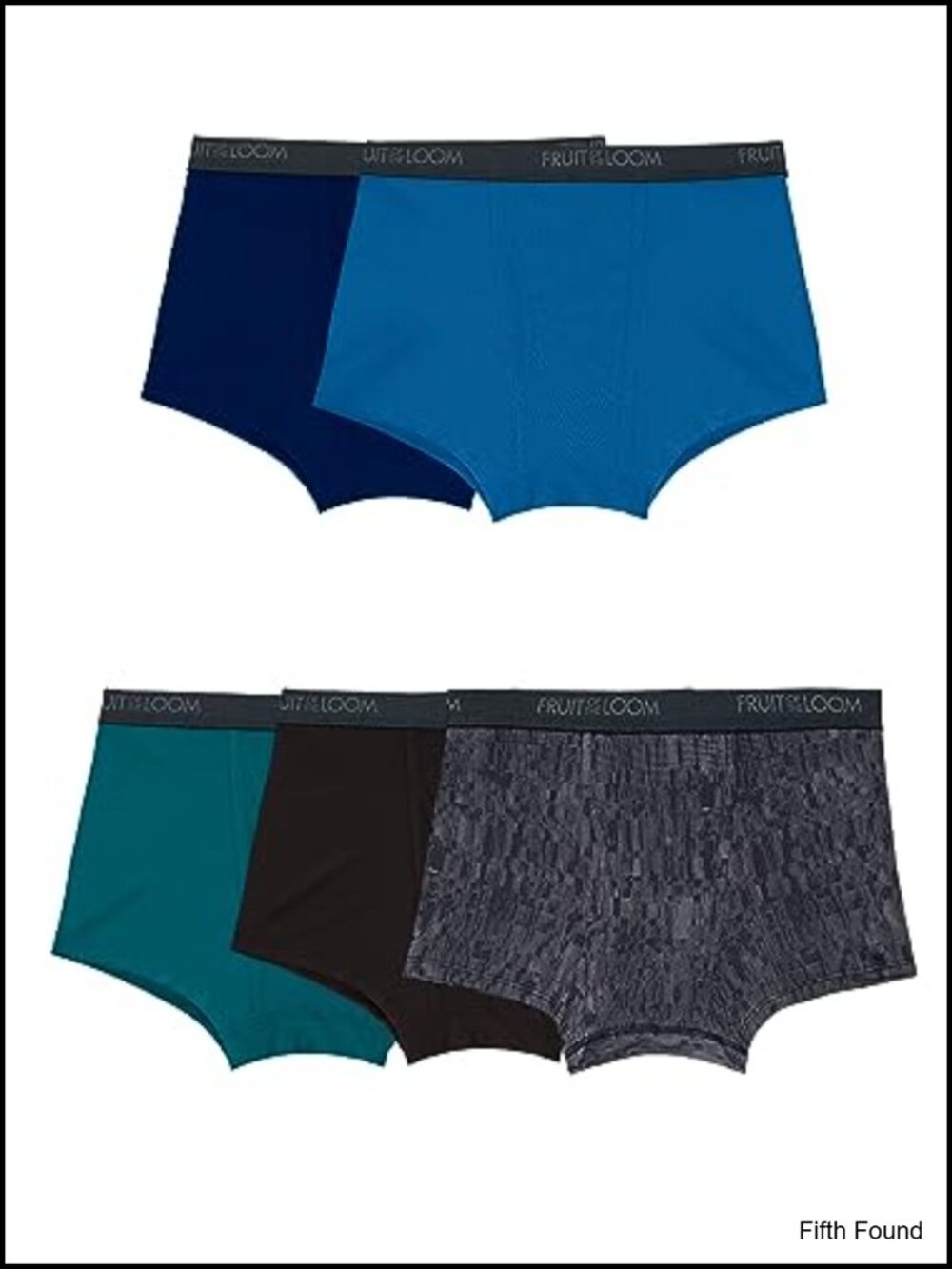 5 Pack Men's Micro Stretch Boxer Briefs Moisture Wicking